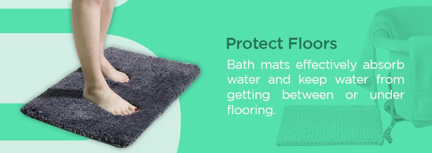 Bath Mats Protect Floors