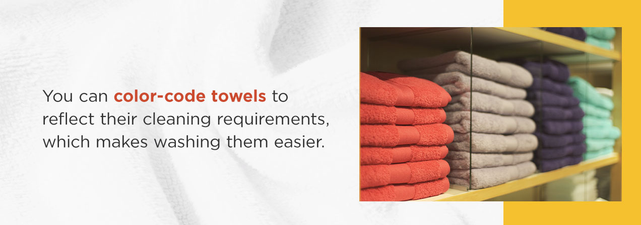 Color Code Products and Towels