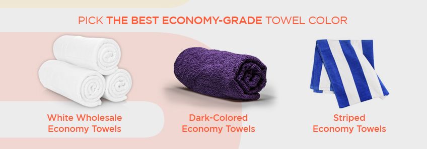 picking the best economy-grade towel color from Towel Super Center