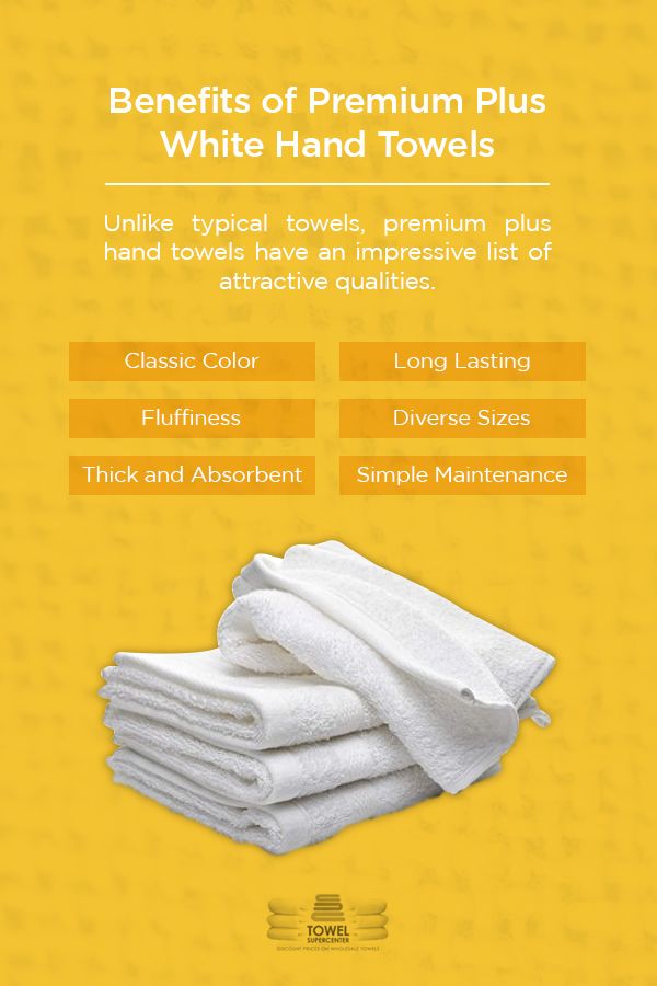 the benefits of premium plus white hand towels