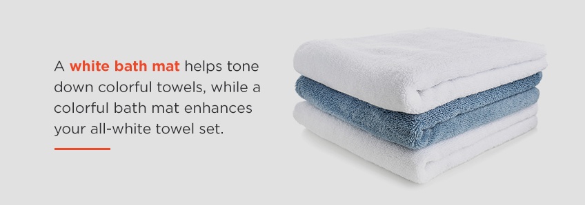 should your bath mat match your towels