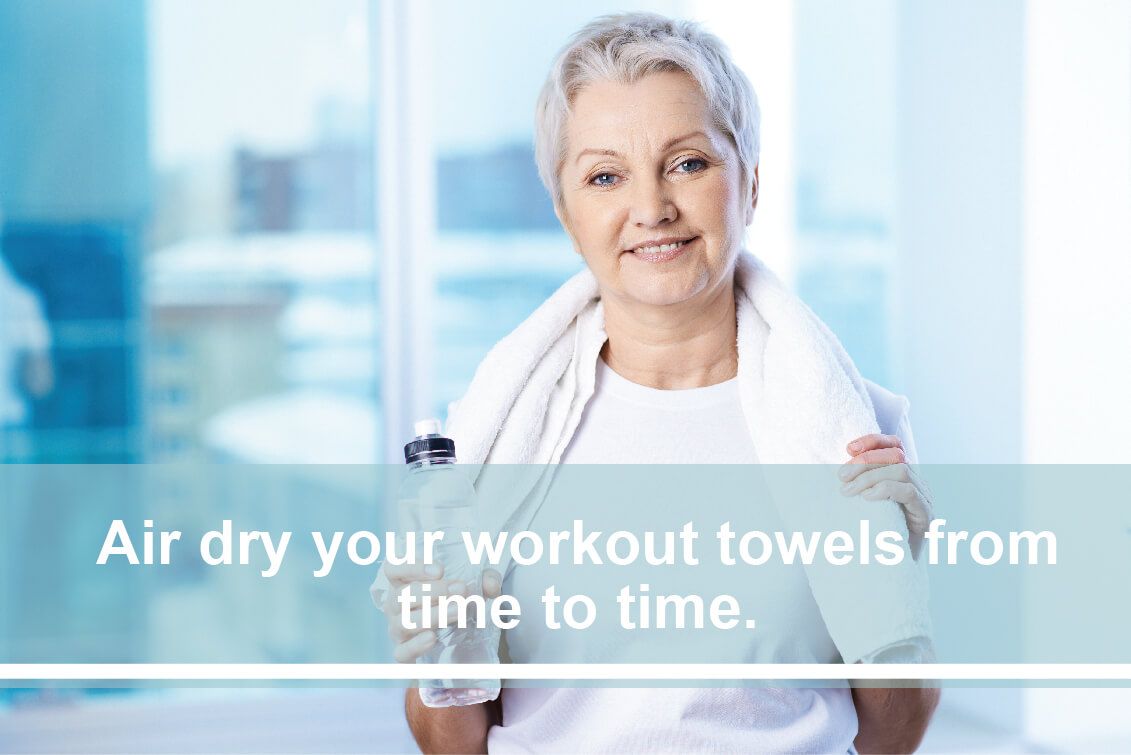 air dry your workout  towel