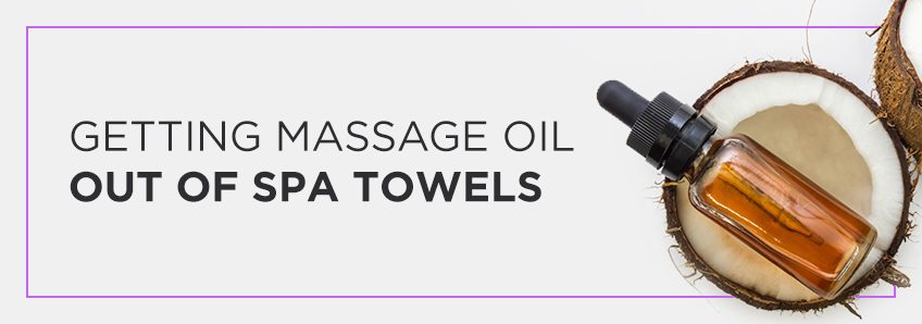 obtener aceite de masaje de toallas