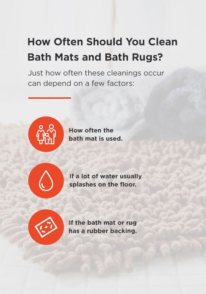 how often should you clean bath mats
