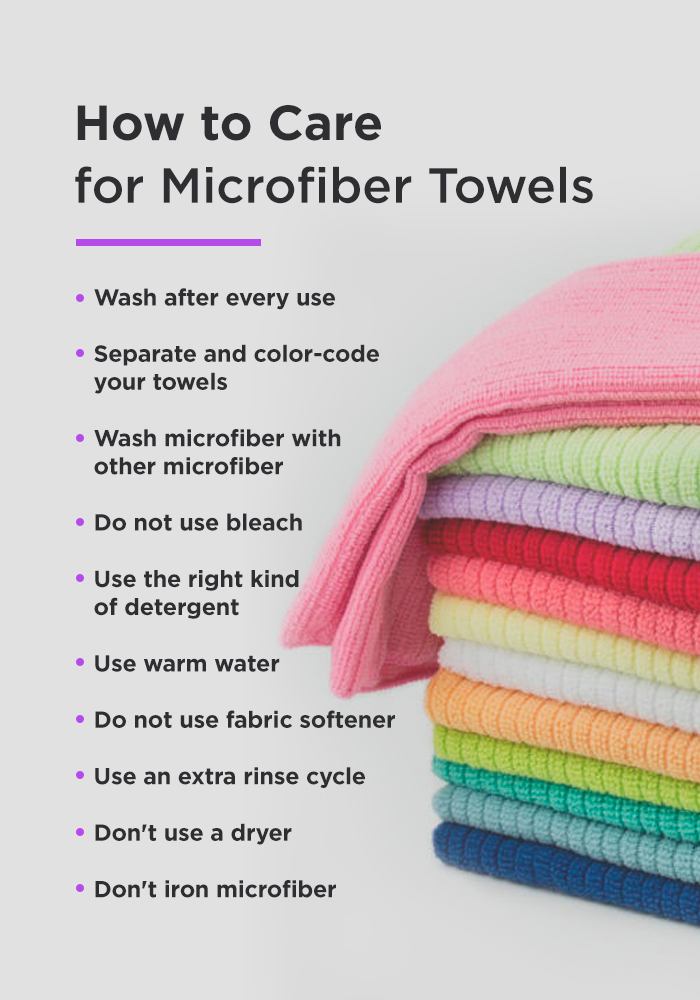 how to care for microfiber towels