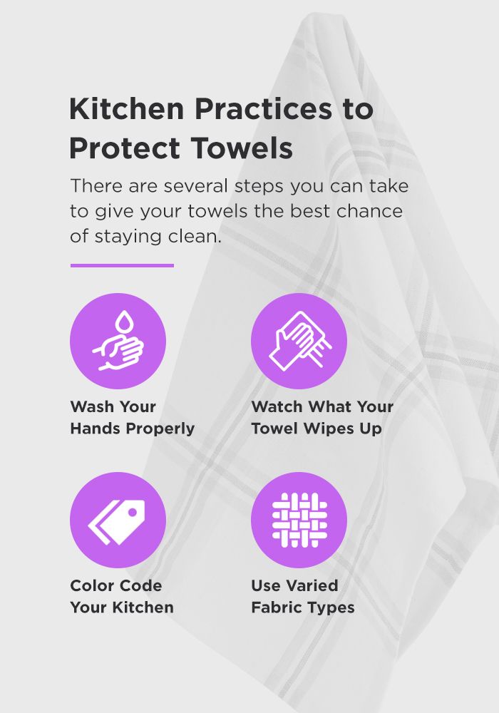 kitchen practices to protect towels