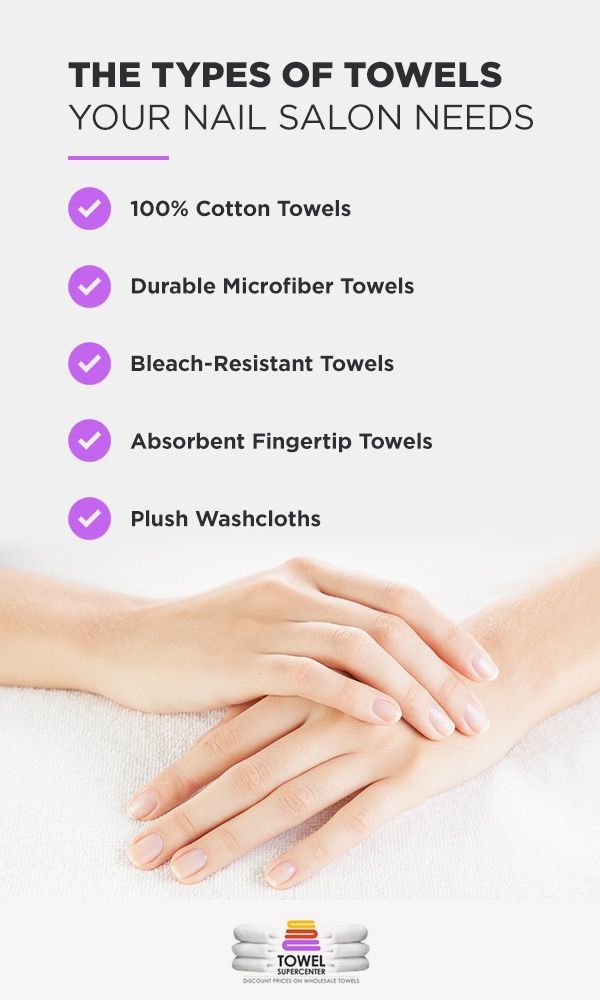03 The types of towels your nail salon needs pinterest