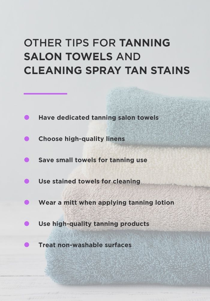 How to Get Spray Tan off Tanning Salon Towels | Blog