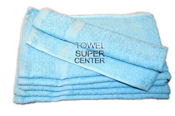 Premium Aqua Blue Hand Towels Wholesale