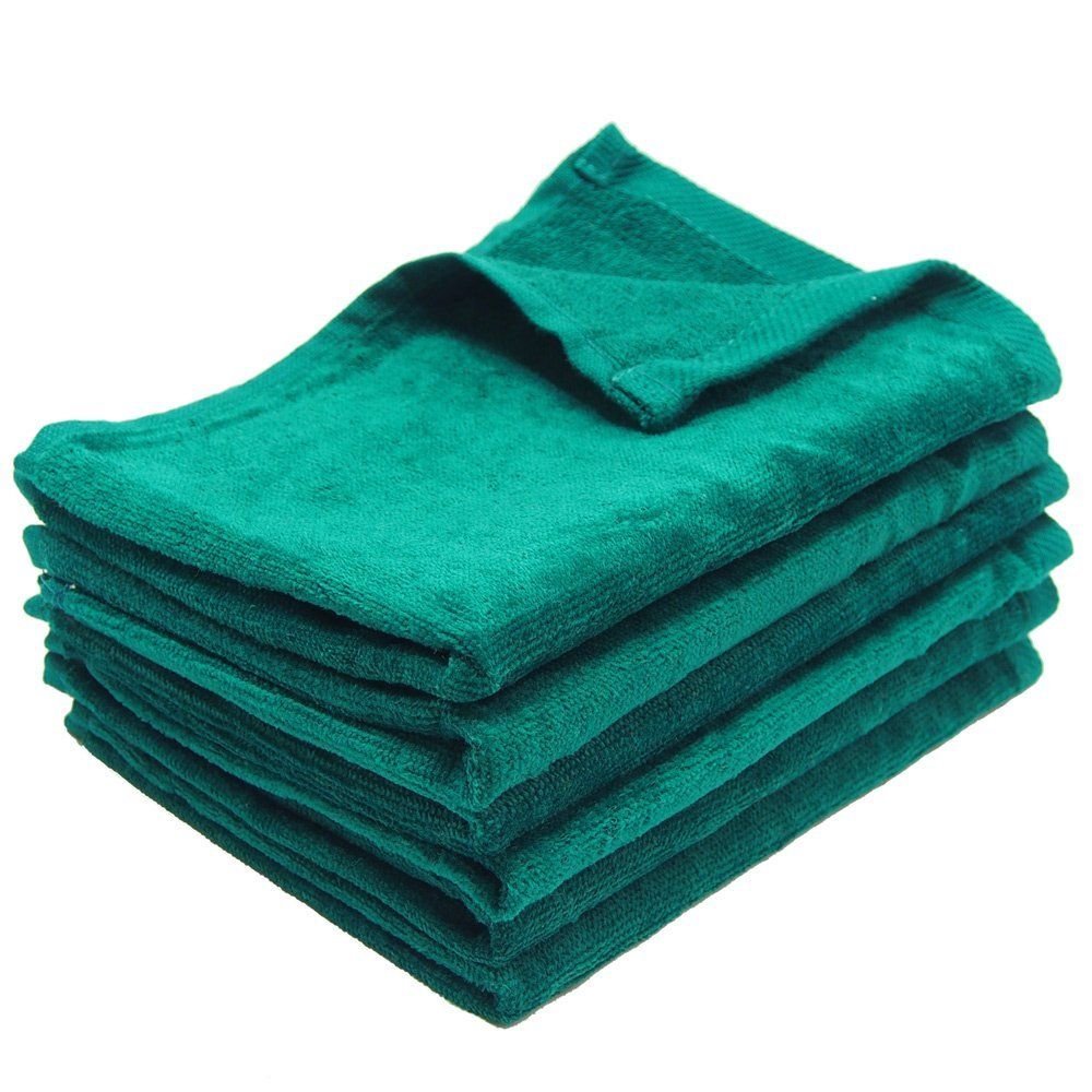 100% Cotton Wholesale Hunter Green Fingertip Towels
