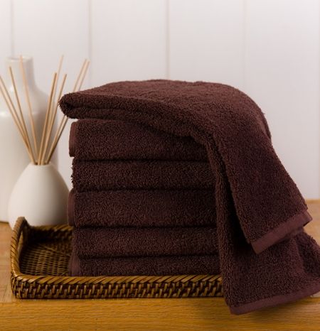Dark Brown Resistant Hand Towels Wholesale