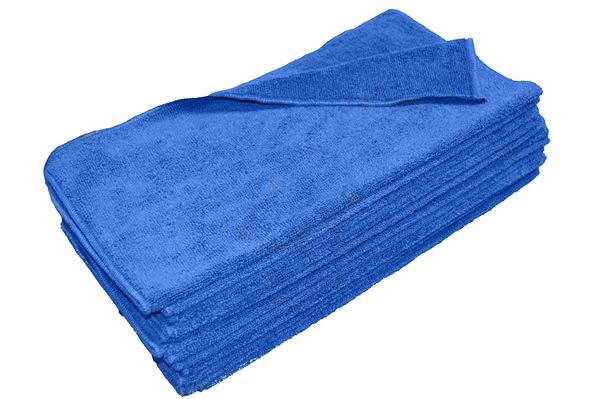 Royal blue microfiber towels 16x16