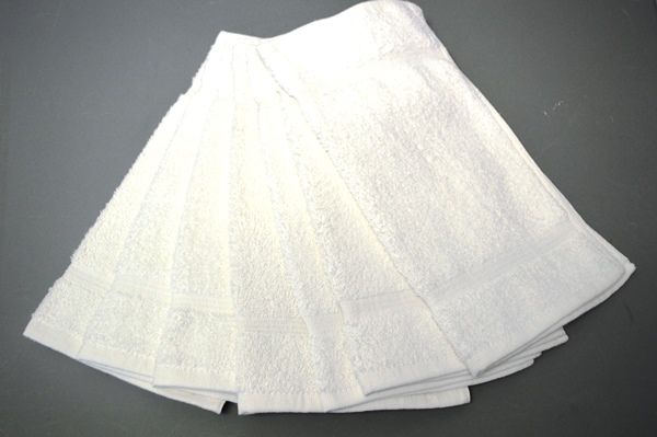 Premium White Washcloths Wholesale