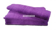 100% Cotton Purple Wholesale Bleach Resistant Hand Towels
