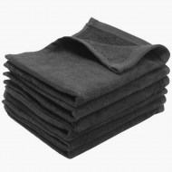 Charcoal Grey Terry Velour Wholesale Hand Towels