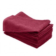 100% Cotton Bleach Resistant Wholesale Burgundy Hand Towels