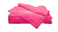 Premium 100% Cotton Wholesale Hot Pink Hand Towels