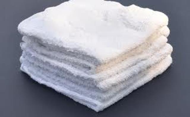 10 white pure cotton hotel collection washcloths 12x12 heavy duty bleach safe 