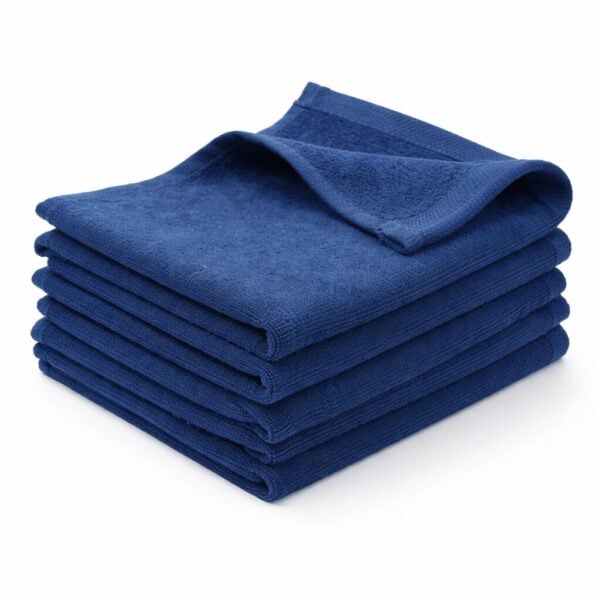Wholesale navy blue 11x18 fingertip towels made from 100% cotton