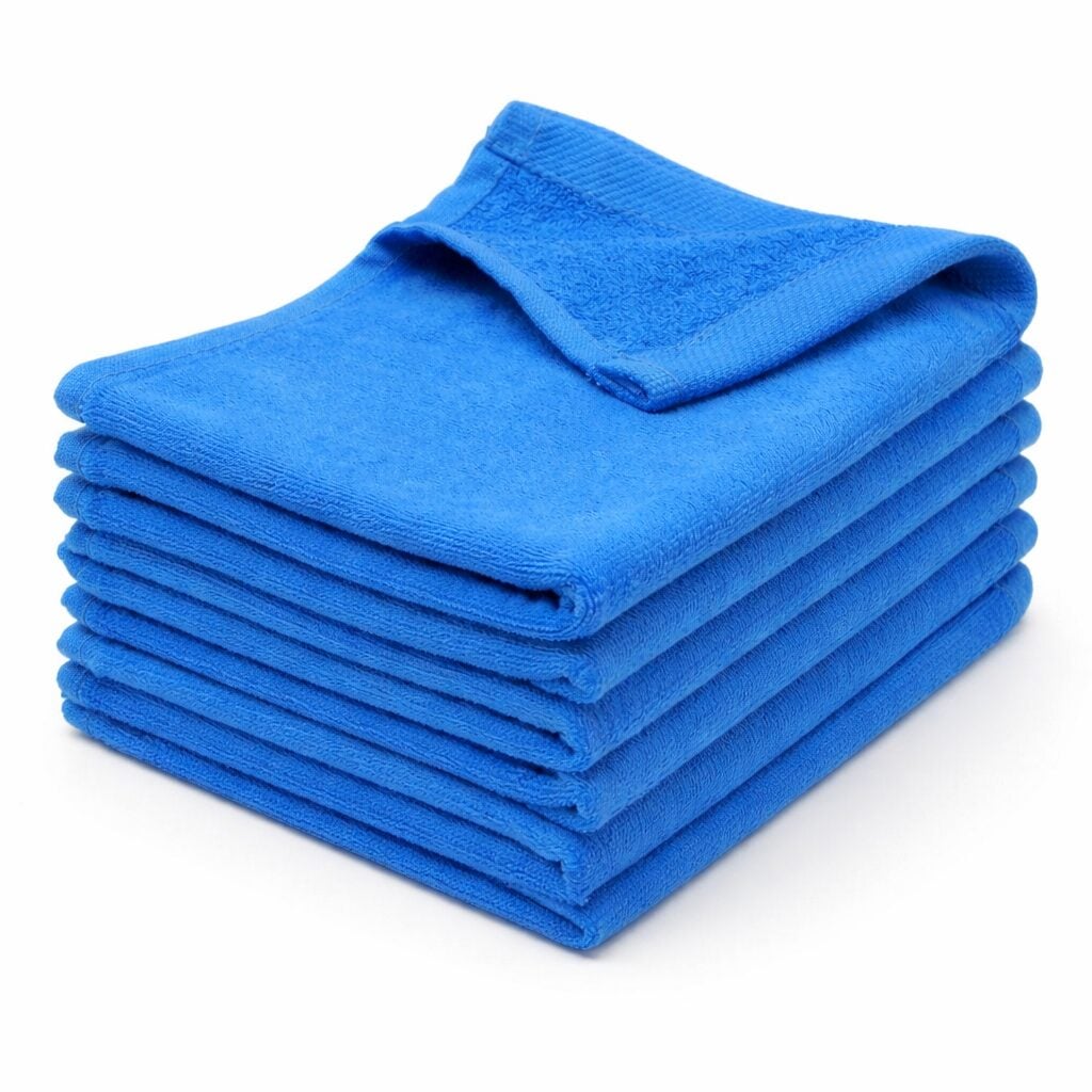Wholesale royal blue fingertip towels in 11 by 18 inch size for businesses