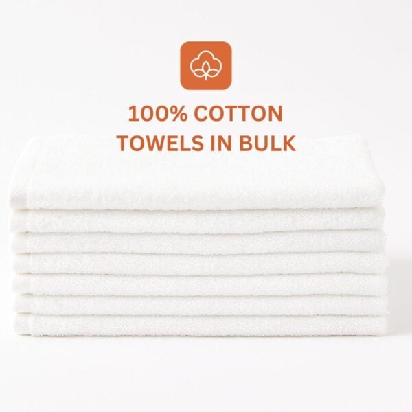 Premium Gym Hand Towels White Wholesale