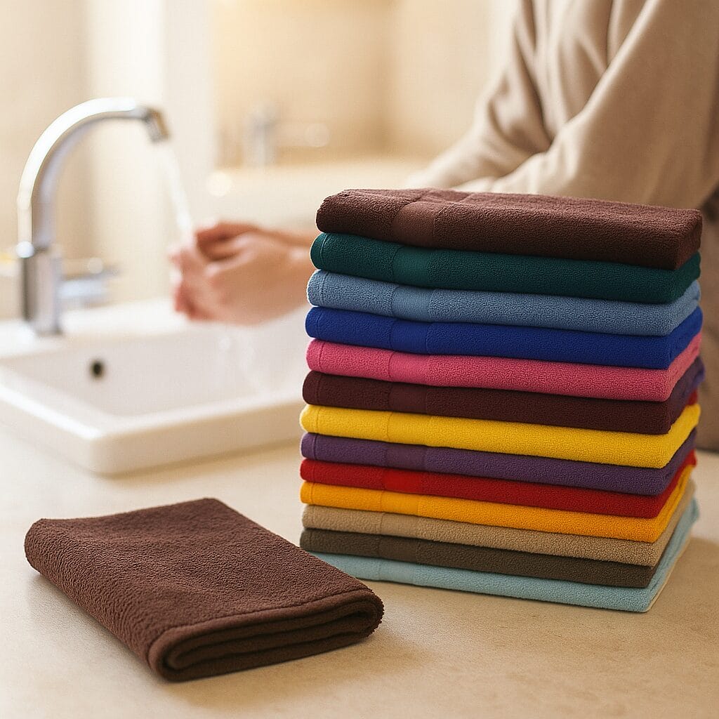 100% cotton premium gym hand towels 15x25 available in multiple colors