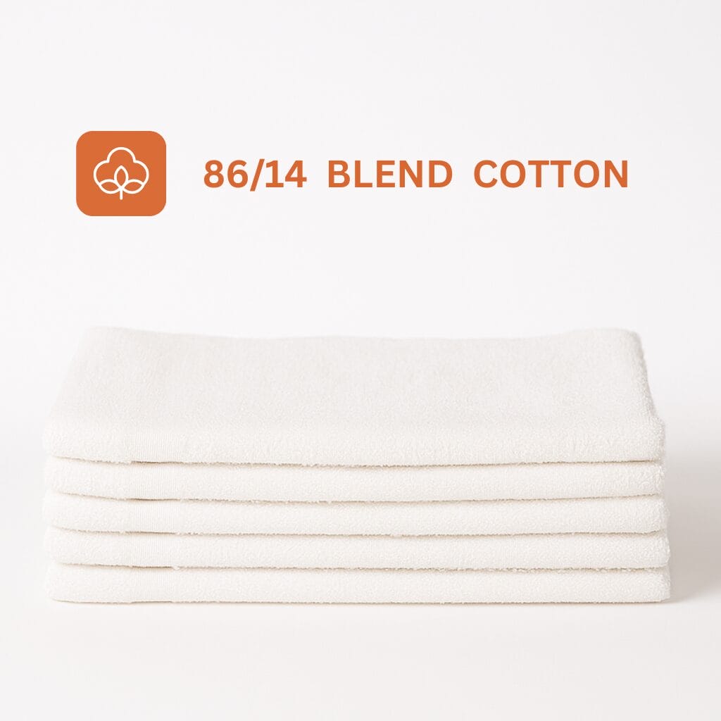 16x27 white gym hand towels made from 100% cotton