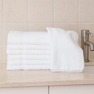 Premium Plus Wholesale White Hand Towels in 100% Cotton