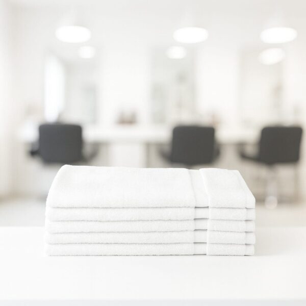 Absorbent white hand towels 16×27 inches