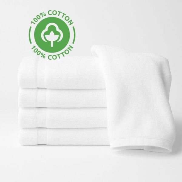 Premium Plus 100% Cotton Wholesale White Hand Towels