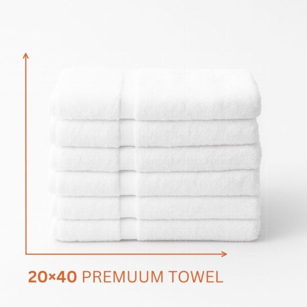 Premium 100% Cotton White Wholesale Bath Towels