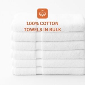 Premium 100% Cotton White Wholesale Bath Towels