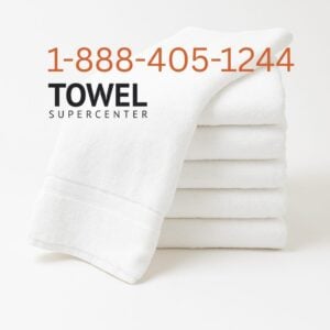 24x48 white gym bath towels, 86/14 cotton-poly blend for gyms
