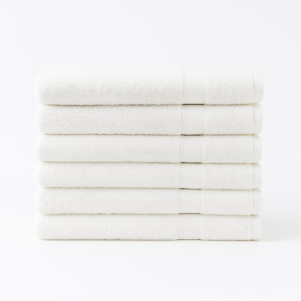Premium 100% Cotton Wholesale White Bath Towels