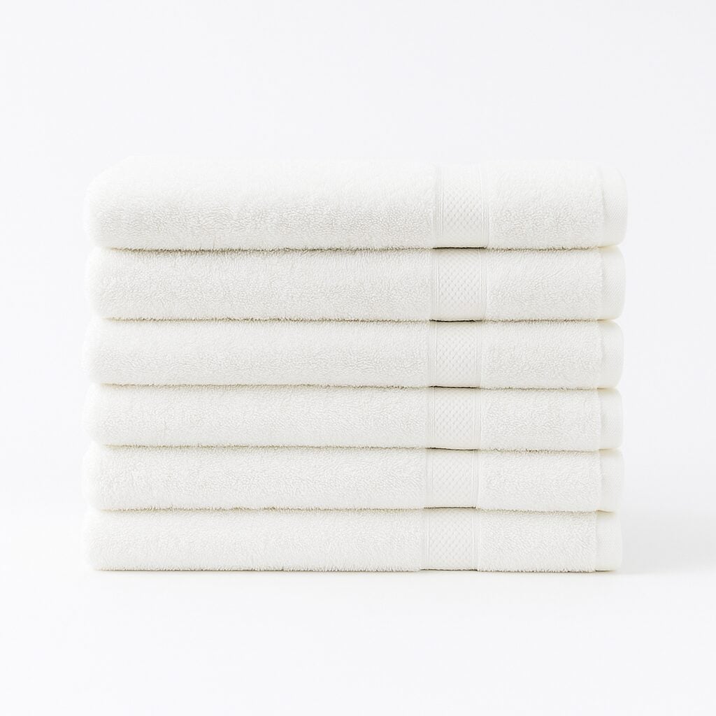 Premium 100% Cotton Wholesale White Bath Towels