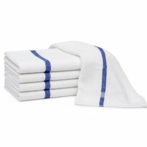 Wholesale Blue Stripe Bath Towels