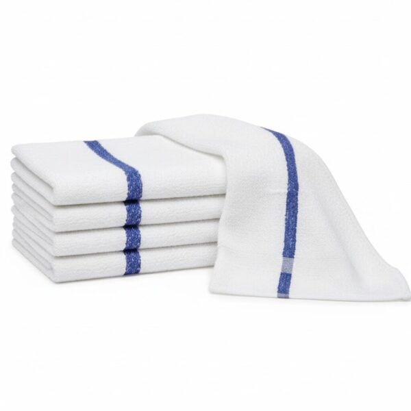 Wholesale Blue Stripe Bath Towels