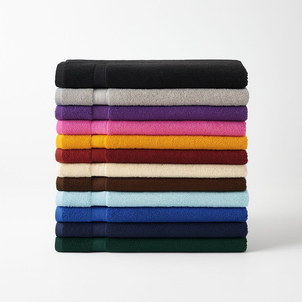 100% cotton gym hand towels 16x27 available in multiple colors