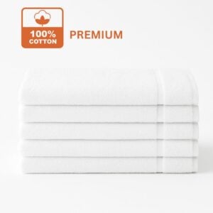 Wholesale 16×27 white premium salon towels 100% cotton