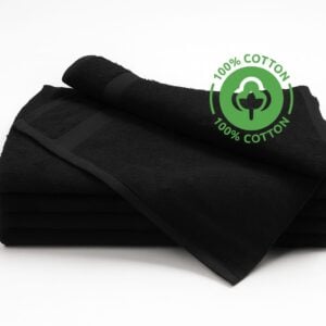 100% Cotton Wholesale Premium Black Hand Towels