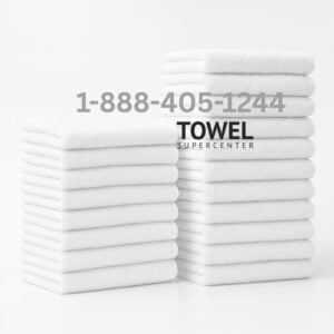 White gym towels 20x40 economy size for fitness centers