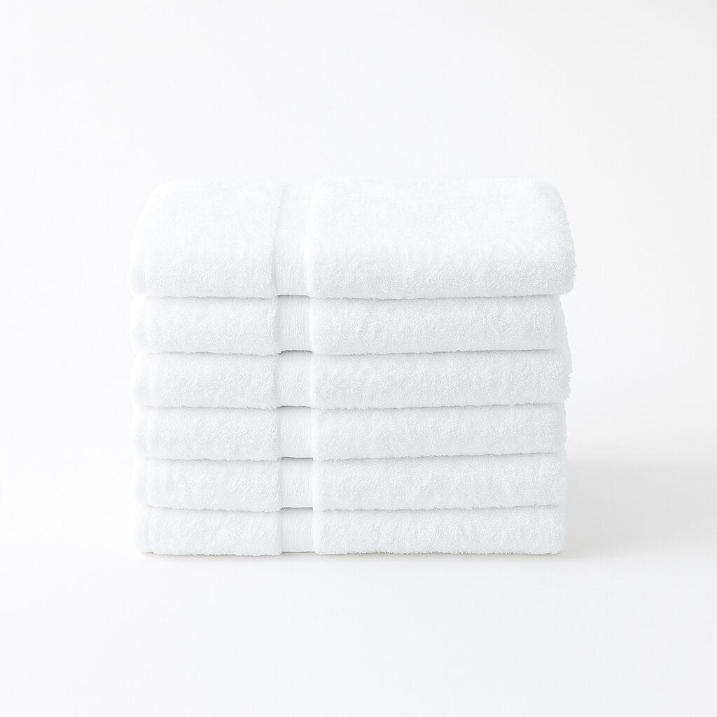 Premium 100% Cotton White Wholesale Bath Towels