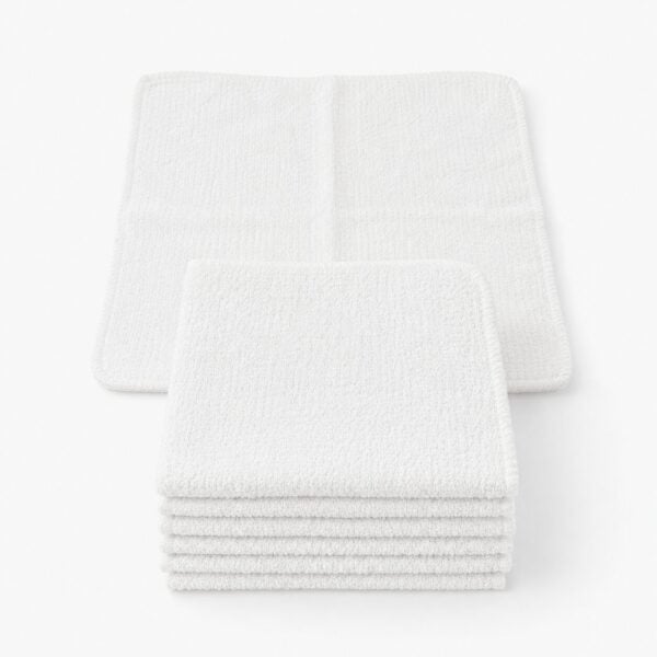 100% Cotton Wholesale White Washcloths
