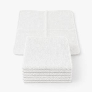 11x11 white washcloths economy grade 100 percent cotton