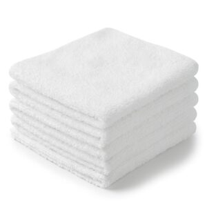 thumbnail image 2 of 12 Pack White 100% Cotton Bath Towels 20x40 Inches - Hotel Spa Gym Quality - 5.5 Lbs 2 of 5