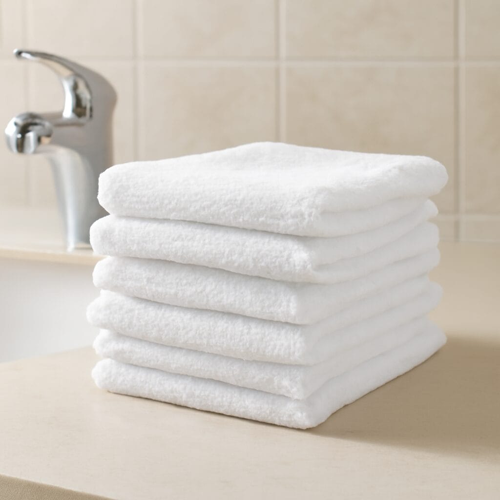12X12 Bulk Premium White Wash Cloth Towel SuperCenter