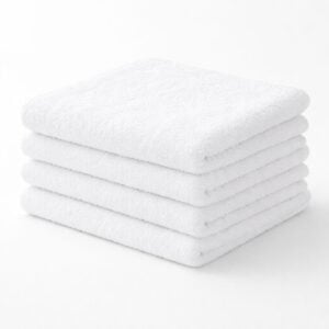 Premium 100% Cotton Wholesale White Washcloths