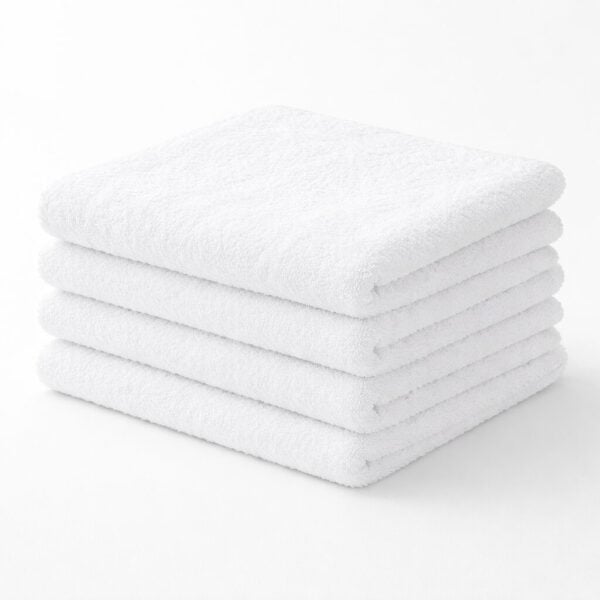 Premium 100% Cotton Wholesale White Washcloths