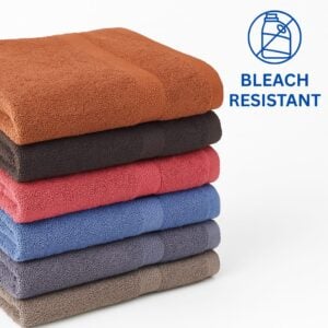 13x13 bleach-resistant washcloth towels made from 100% cotton