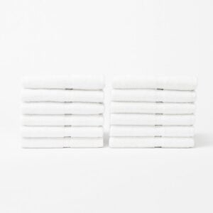 Soft 13x13 white washcloths for wholesale purchase